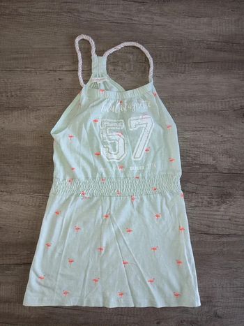 Robe 8 ans lulu castagnette vert clair
