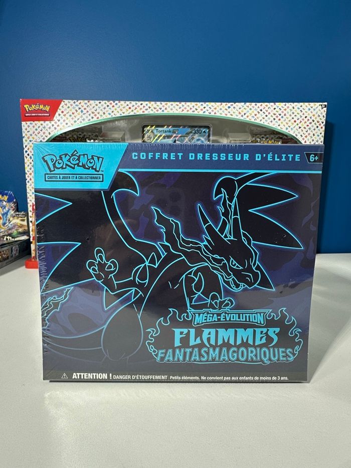 Pokémon – ETB ME02 Flammes Fantasmagoriques – Méga-Dracaufeu X – Scellage défectueux - photo numéro 1