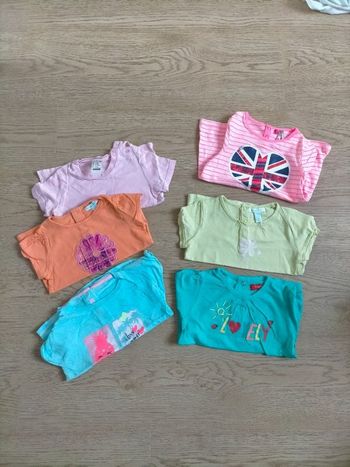 Lot 6 tee shirts manches courtes
