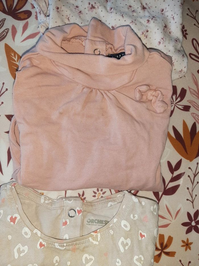 Lot de 2 cols roulés et 1 T-shirt manches longues 18 mois - photo numéro 3