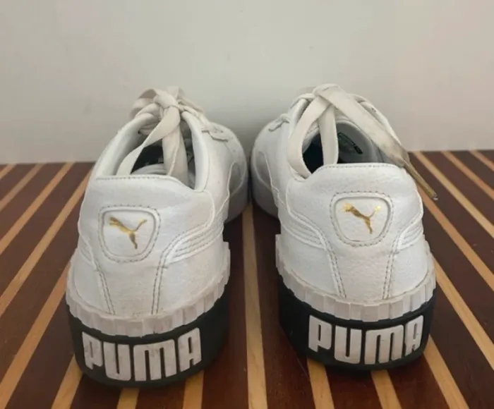 Puma baskets blanches, femme, pointure 39 - photo numéro 3