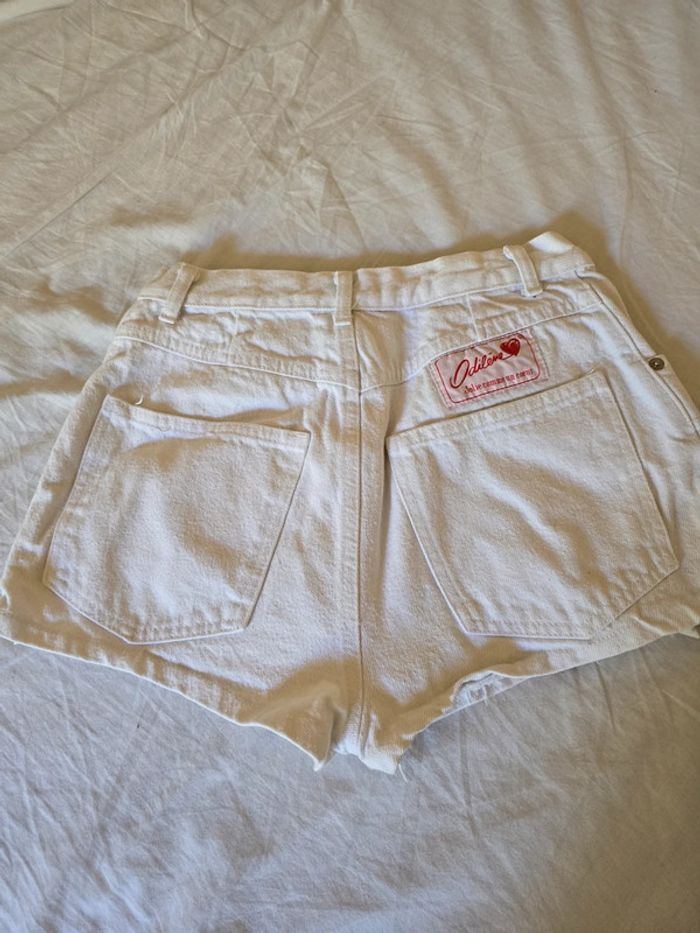 Short en jeans court 🍒Odilène vintage 80🍒taille 32/34 - photo numéro 2