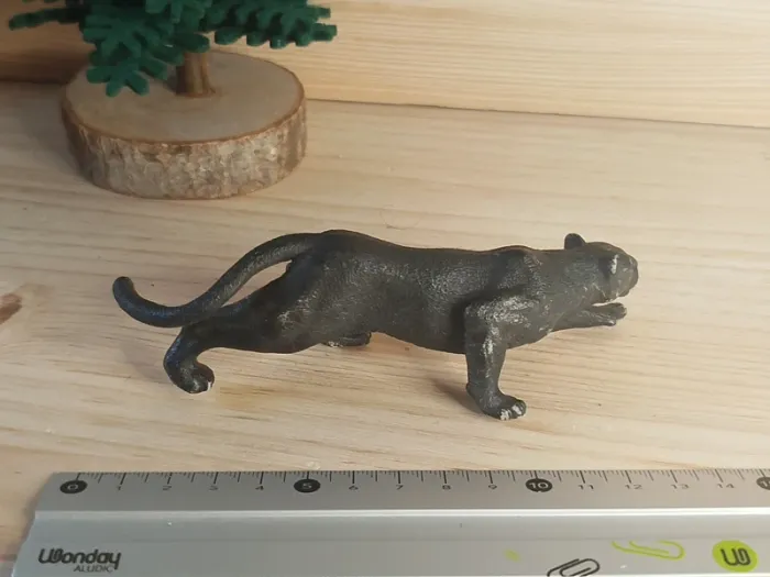 PAPO panthère noire Figurine animal de compagnie de la savane - photo numéro 4