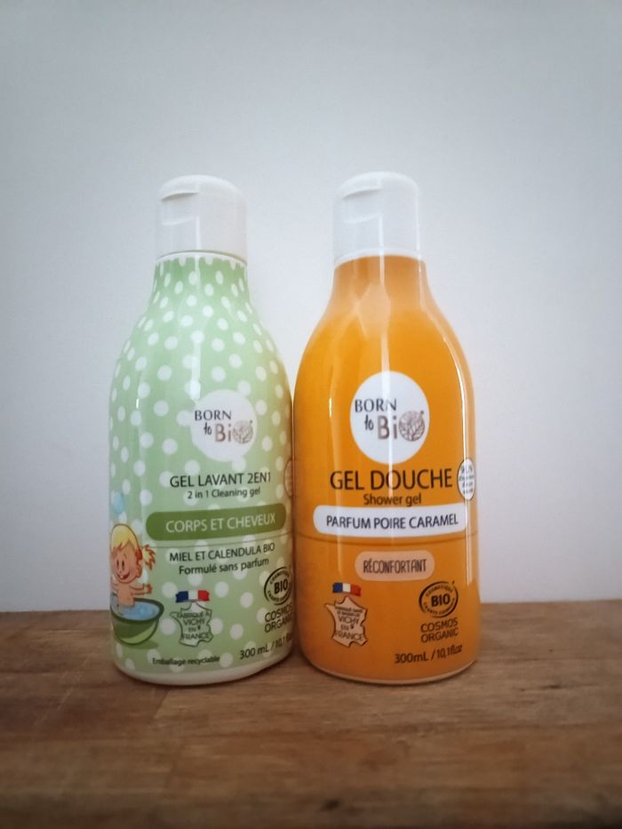 Lot de 2 bouteille de gel douche bio