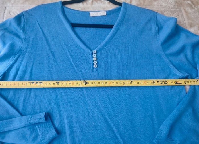 Pull col V laine , Daxon  taille  46/48  daxon - photo numéro 5