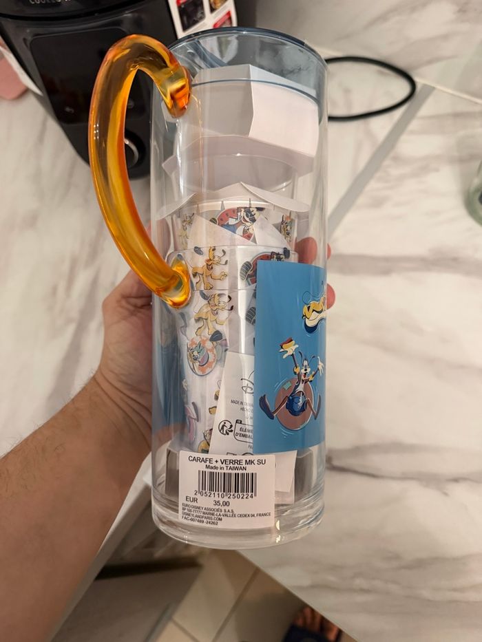 Carafe eaux avec verre Disneyland Paris - photo numéro 3