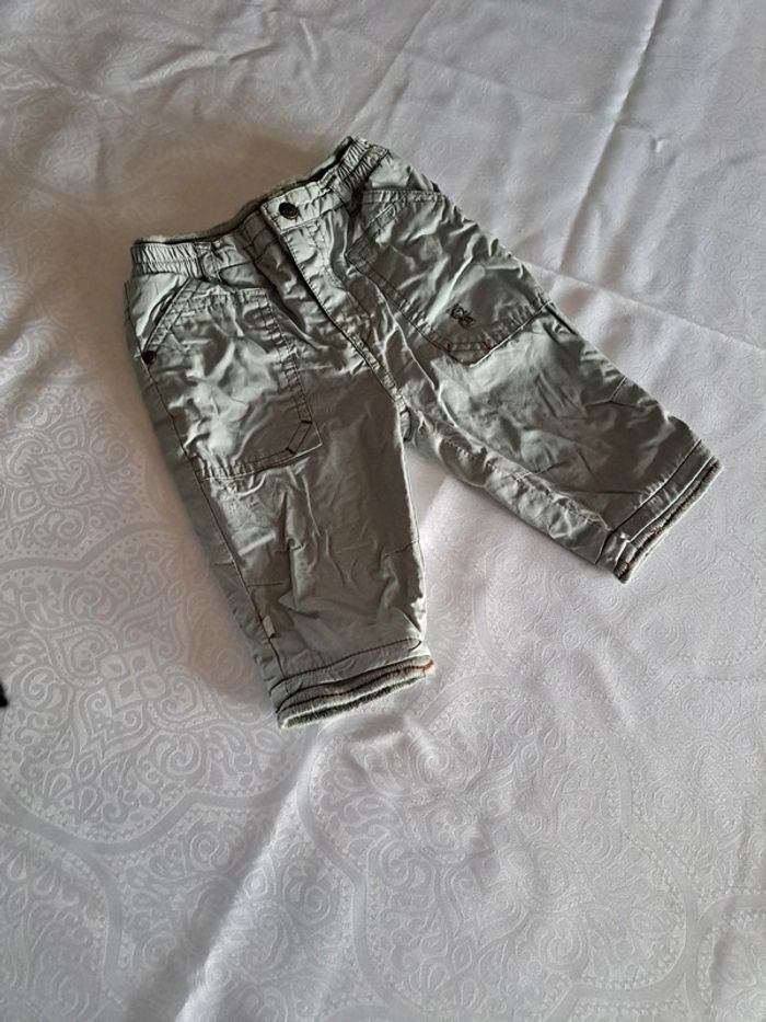 Pantalon gris 6 mois 100%coton - photo numéro 2