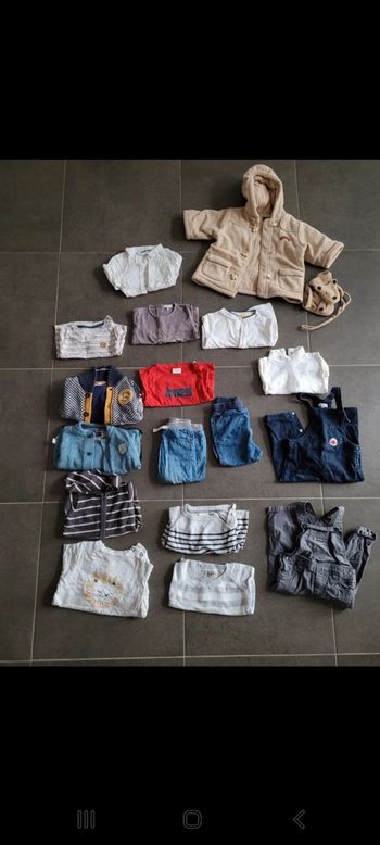 Lot vêtements garçon 9 mois