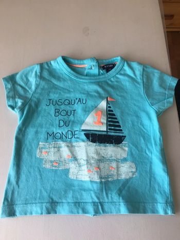 Tee shirt manche courte entièrement pressionner au dos