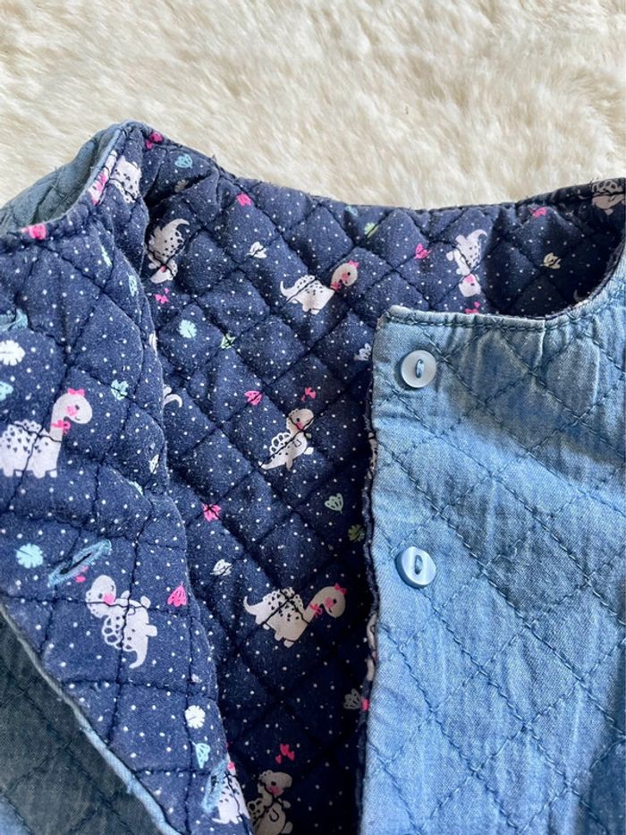 Veste matelassée réversible DPAM 12 mois - 74 cm - photo numéro 3