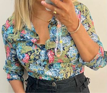 💙Chemise imprimée fleurs multicolores stradivarius Taille L