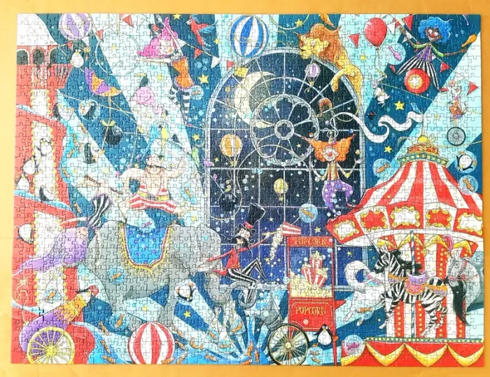 Puzzle 1500 pièces "LE CIRQUE" complet - photo numéro 2