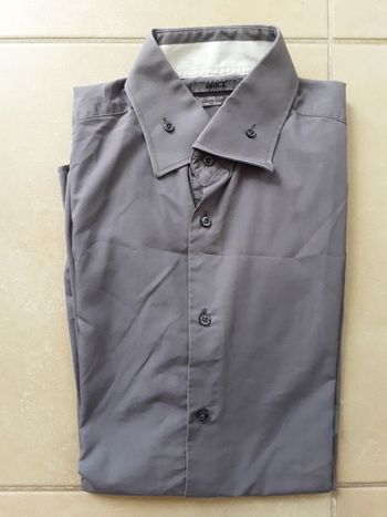 Chemise grise simple ML homme taille 4 BRICE TBE
