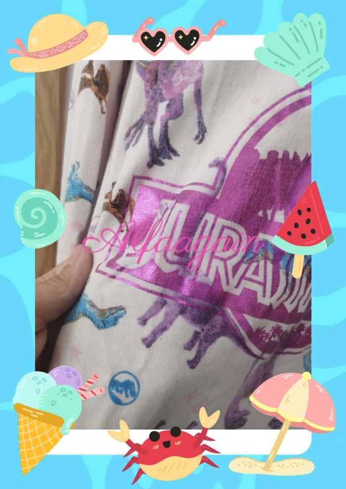 Pyjama Jurassic park rose 9/10ans - photo numéro 4