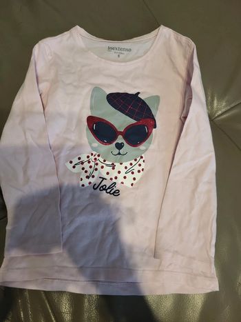 Tee shirt fille 5 ans ,in extenso
