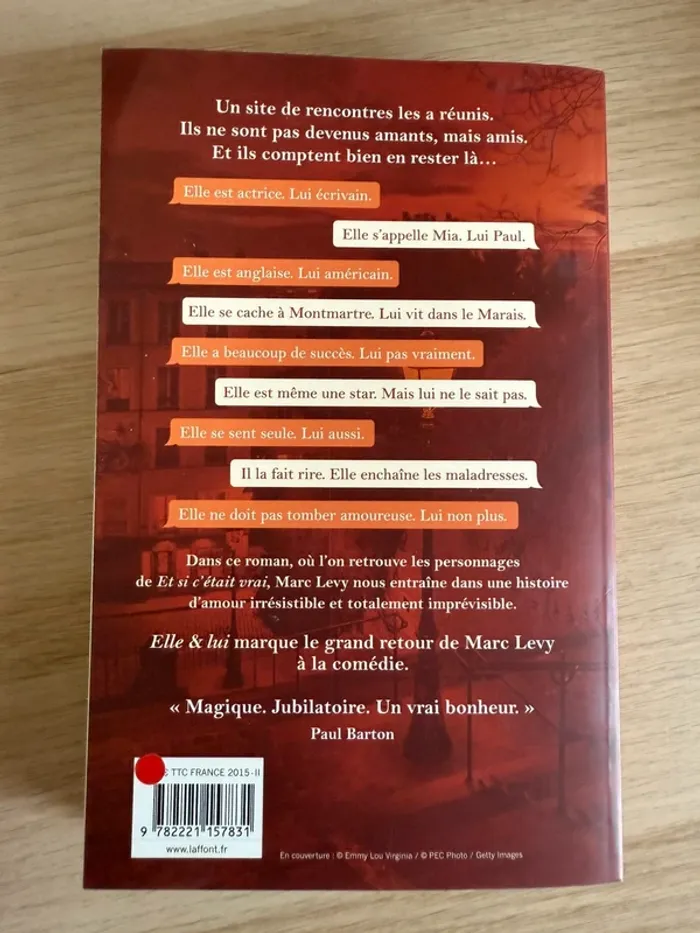 Marc Lévy Elle et lui (grand format) - photo numéro 2
