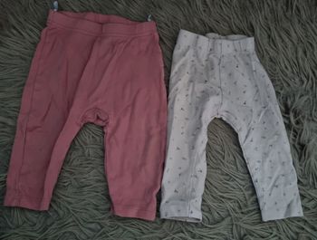 Lot 2 leggings 9mois