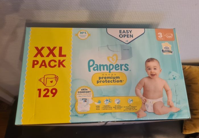 Xxl pack premium protection taille 3 de 129 couches NEUF