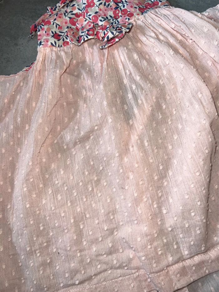 Ensemble plumetis 12 18 mois robe pince légère été liberty Wiltshire mois de senteur Lola palacios - photo numéro 6