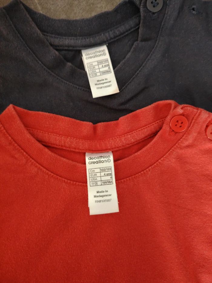 Lot t shirts 4 ans - photo numéro 9