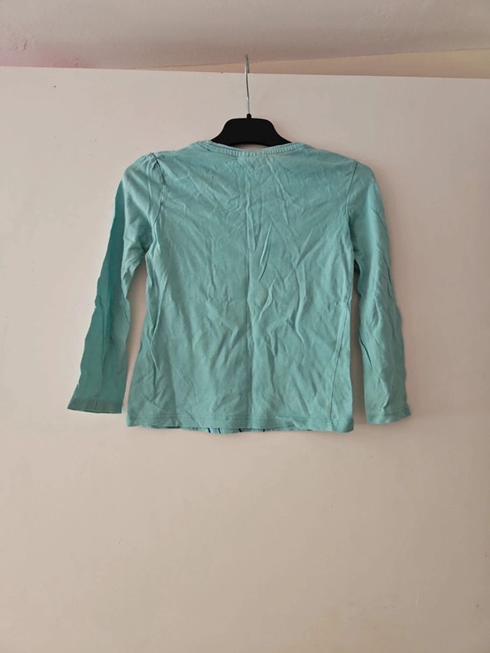 Tee-shirt manche longue fille Disney reine des neiges 6 ans - photo numéro 2
