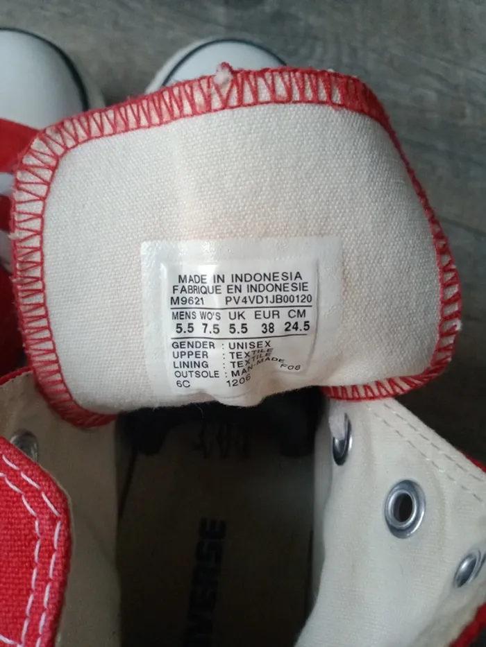 Basket en toile converse all star Chuck Taylor - photo numéro 5