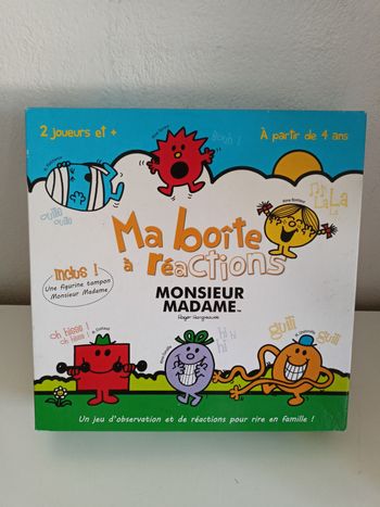 Ma boîte à réactions monsieur madame aby smile