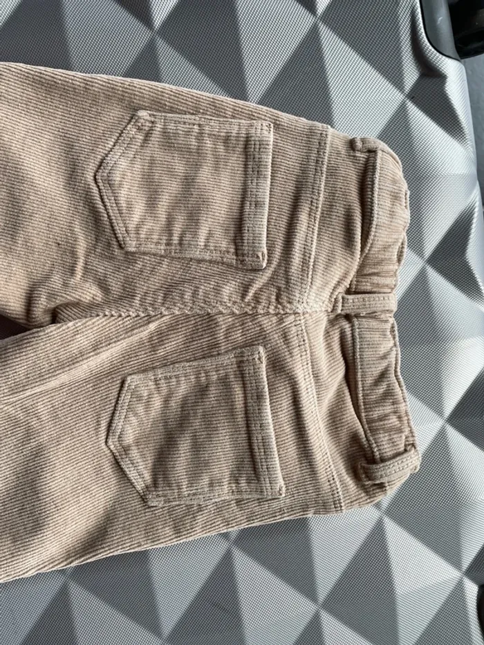 Pantalon velours crème - photo numéro 3