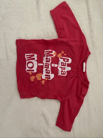 Lot tee shirt 1 mois