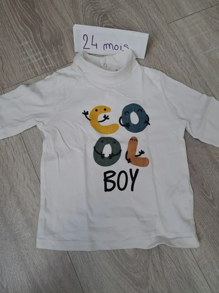 T-shirt manches longues 24 mois