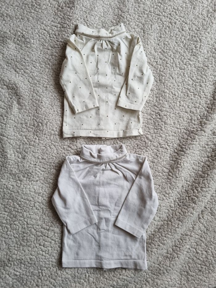 🌹 Lot de 2 cols.roulés 🌹