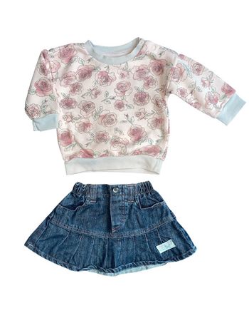 Ensemble pull jupe bébé fille 6 mois