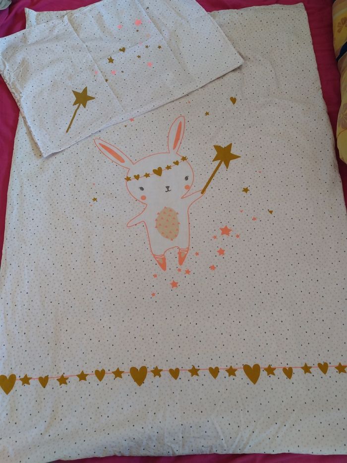 Ensemble de lit bébé vert baudet