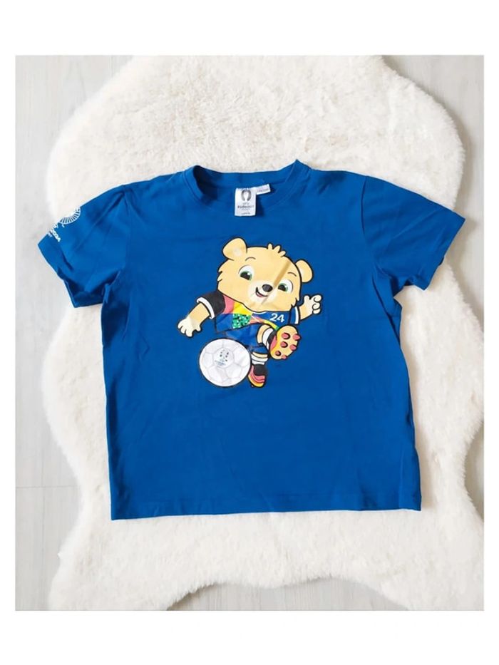 Tee-shirt enfant UEFA Euro 2024 France motif ourson taille 134/140 cm