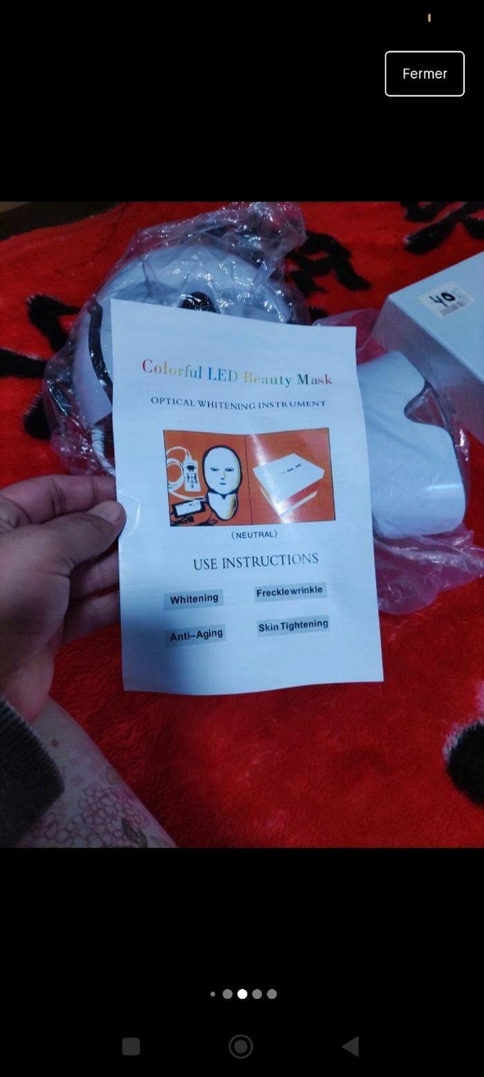 Masque leed - photo numéro 7