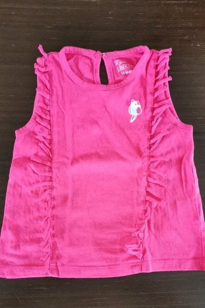 Débardeur rose 2ans