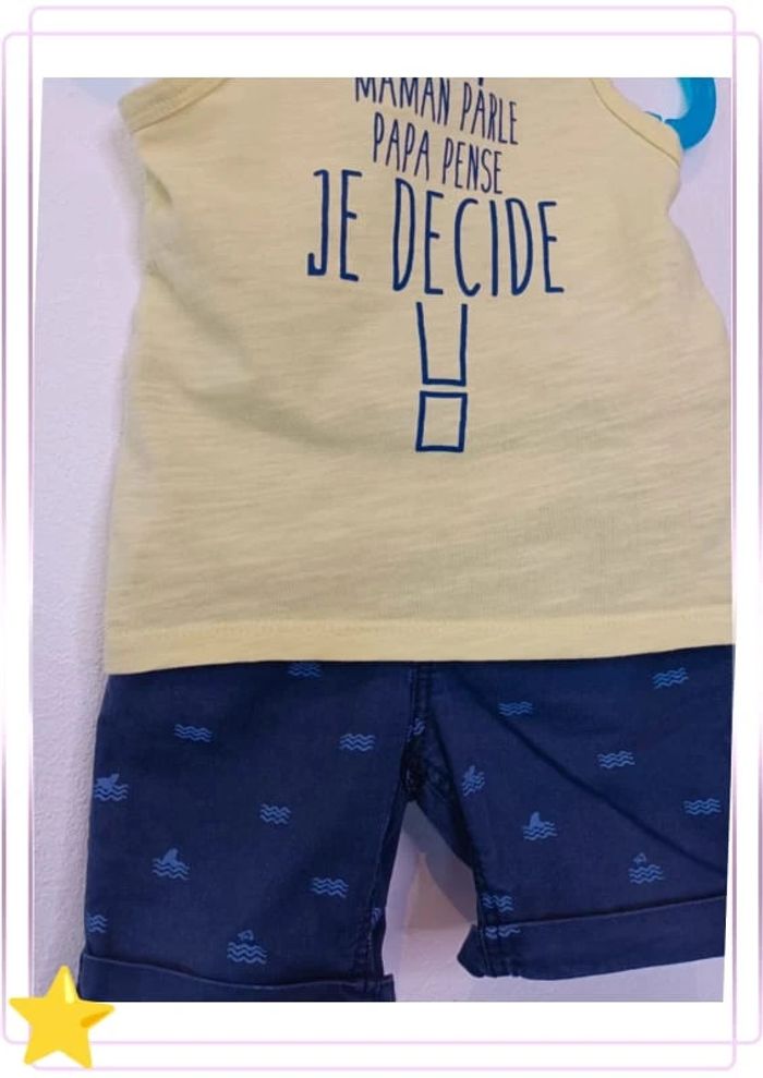 Tenue été short et débardeur Z 18 mois - photo numéro 2