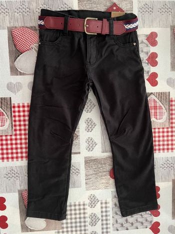 Pantalon noir garçon avec ceinture - 3 ans - Sergent Major