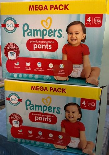 Pampers couches pants mega pack x2