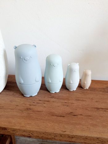 Lot de 4 oursons gigognes en silicone