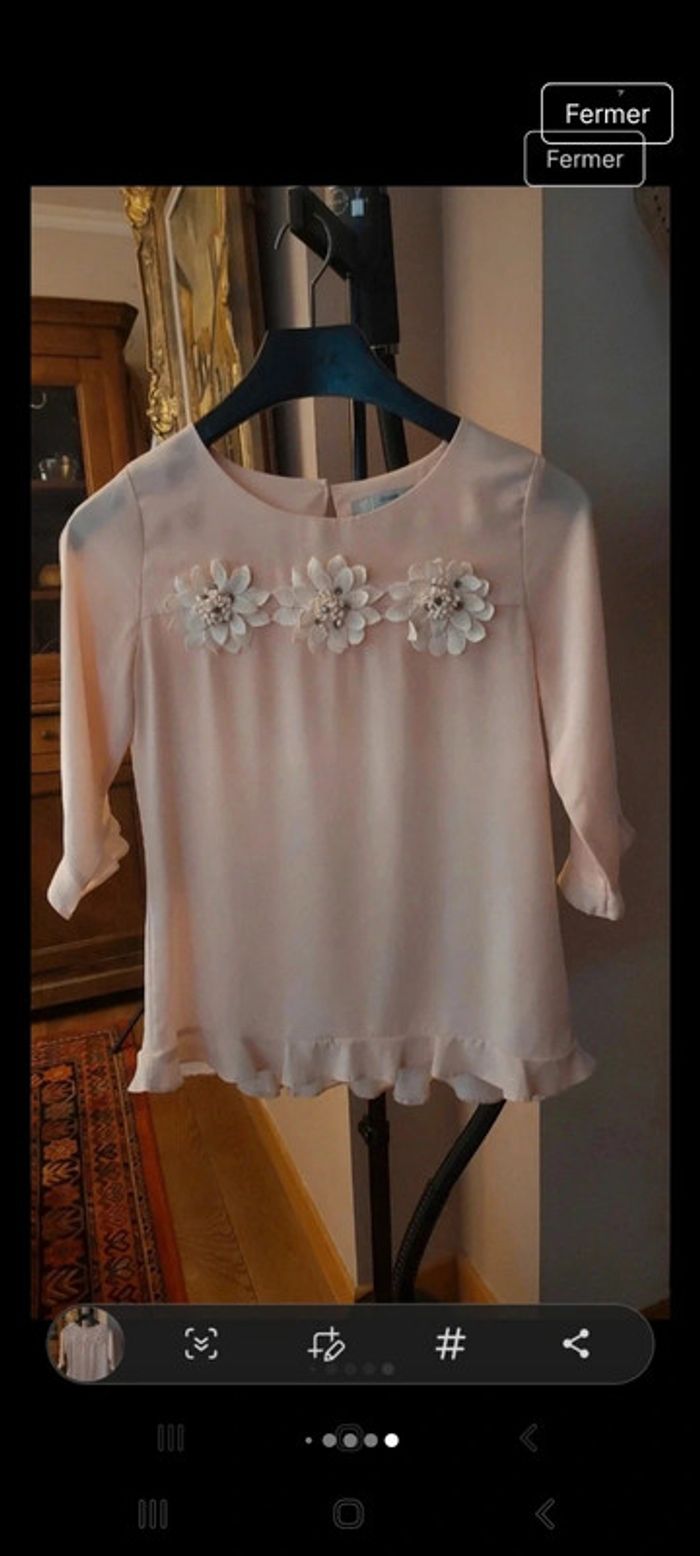 Blouse rose Quinze heure trente Paris taille S - photo numéro 20