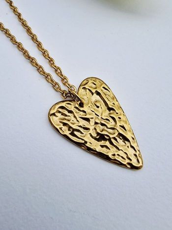 Long collier en acier inoxydable 