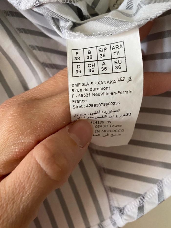 Chemise manches courtes Xanaka Taille 38 - photo numéro 4