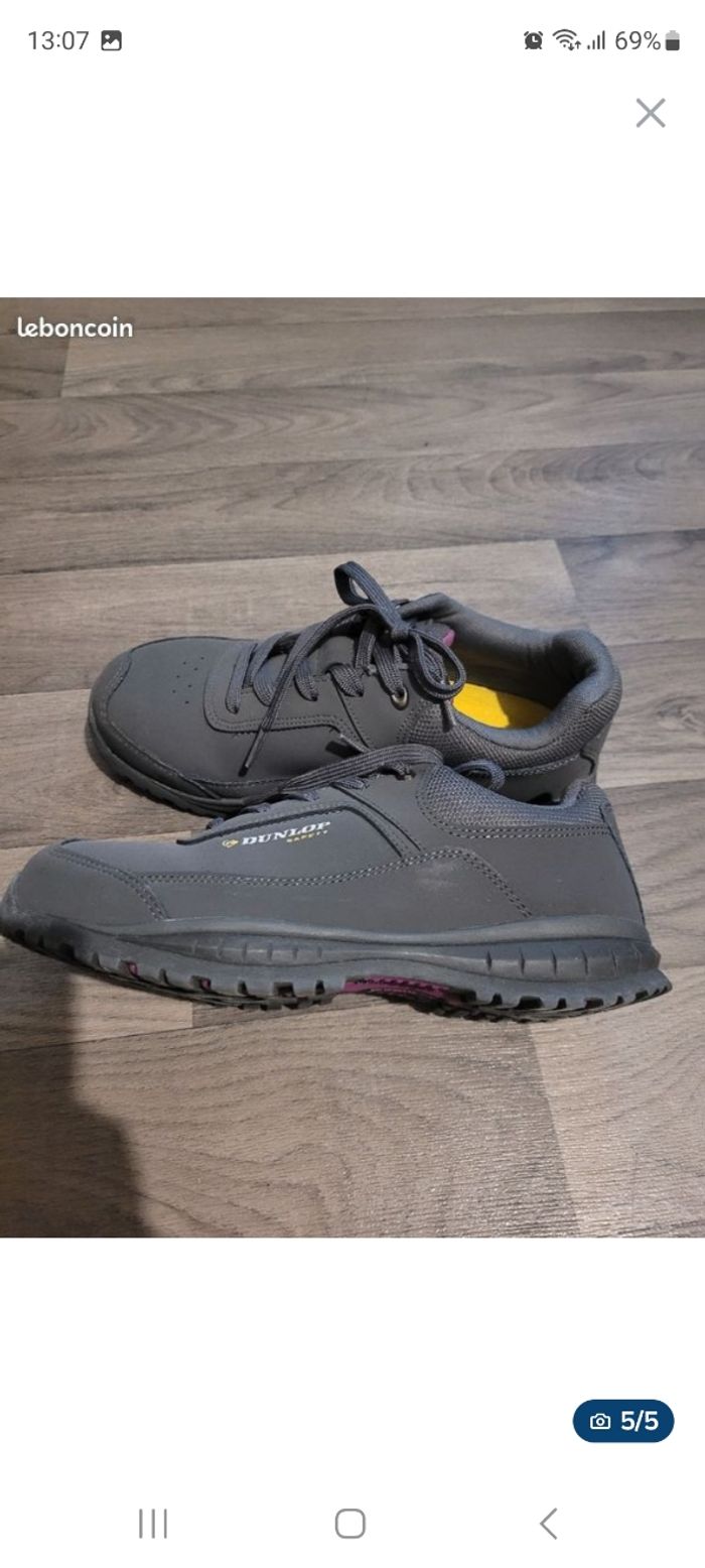 Paire de chaussures de sécurité(femme)Dunlop-Pointure 37 - photo numéro 5
