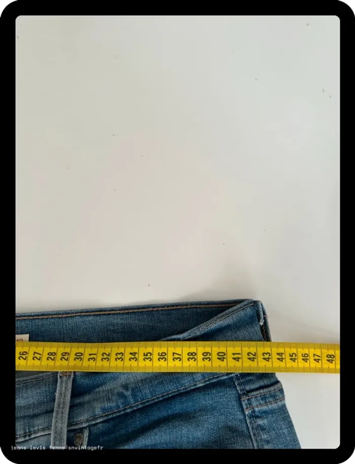 Jean Levi's Femme Bleu | 505 Straight | Taille W31 FR42 | Très Bon État | BP65 - photo numéro 9