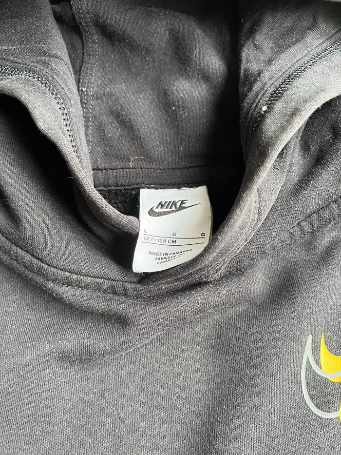 Sweat à capuche noir Nike taille L enfant - photo numéro 5