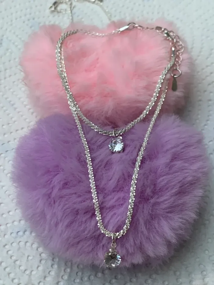 Ensemble de bijoux vintage plaqué argenté 925 🍭🍭 - photo numéro 4