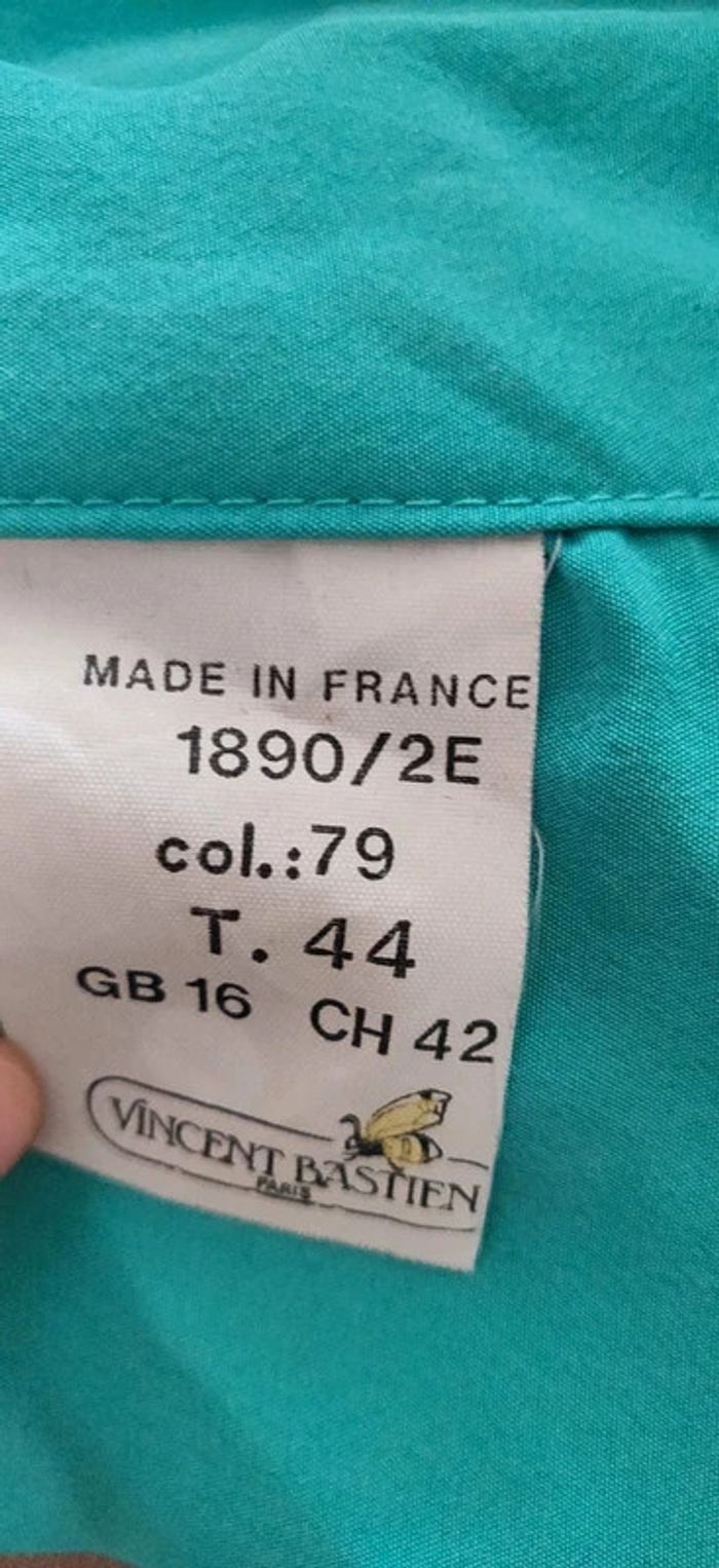 Robe + blazer veste vintage vert Vincent Bastien 44 - photo numéro 6