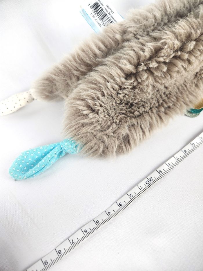 Doudou Ours Frisounours BabyNat - Gris Beige Blanc - Très Bon État - photo numéro 8