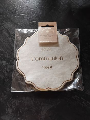 Serviettes en papier pour communion
